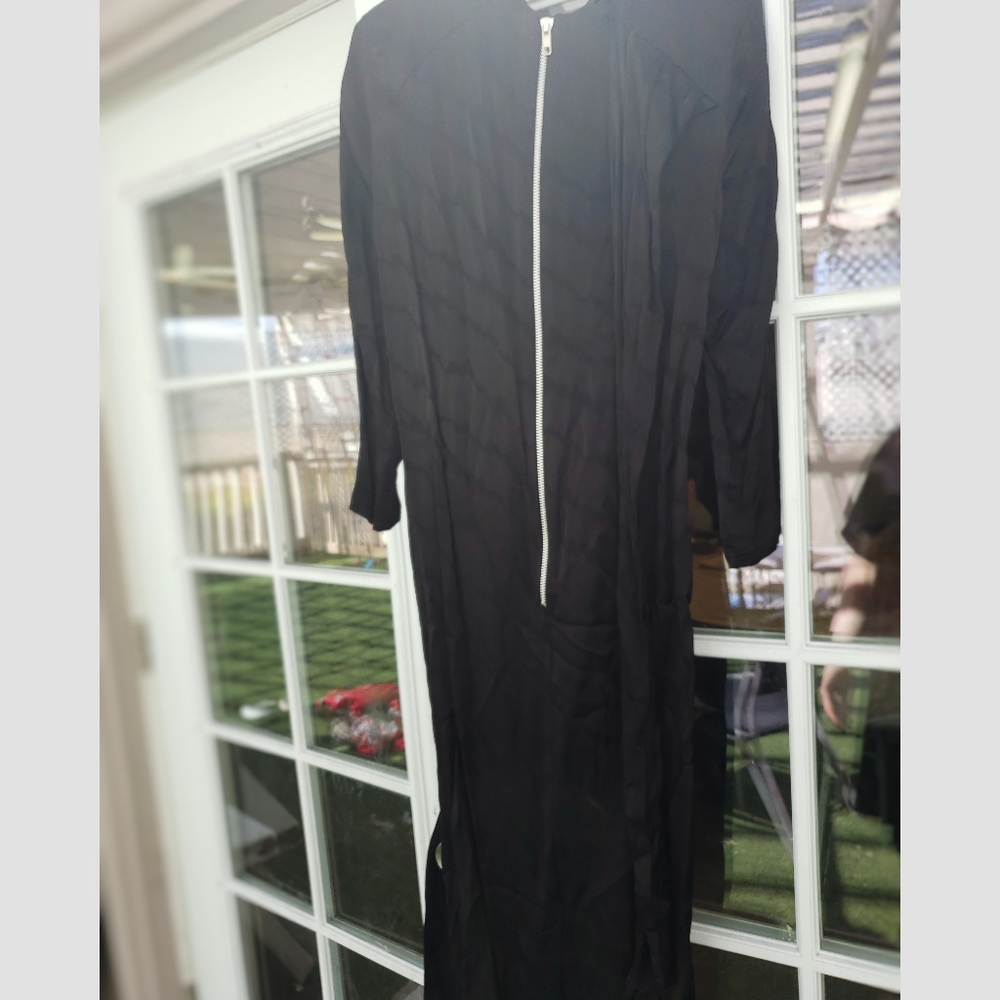 Black midi dress